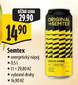 Albert Semtex energetický nápoj nabídka