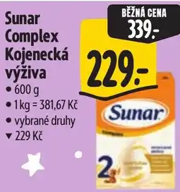 Albert Sunar Complex Kojenecka vyživa nabídka