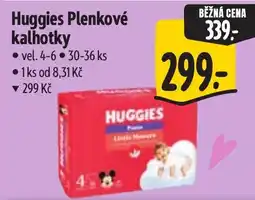 Albert Huggies plenkove kalhotky nabídka