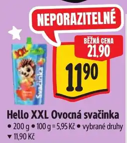 Albert Hello XXL Ovocná svačinka nabídka