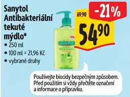 Albert Sanytol Antibakteriální tekuté mýdlo nabídka