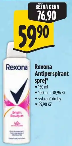 Albert Rexona Antiperspirant sprej nabídka