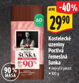 Albert Kostelecké uzeniny Poctivá řemeslná šunka nabídka