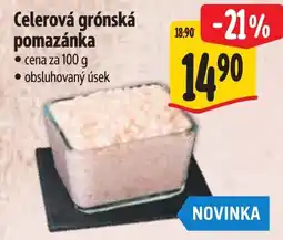 Albert Celerová grónská pomazánka nabídka