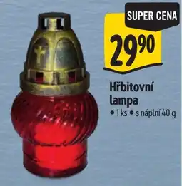 Albert Hřbitovní lampa nabídka
