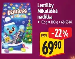 Albert Lentilky Mikuláška nadílka nabídka