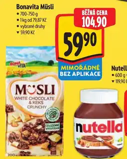 Albert Bonavita Müsli nabídka