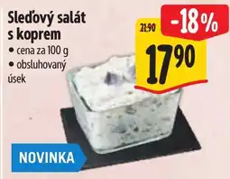 Albert Sledový salát s koprem nabídka
