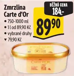 Albert Zmrzlina Carte d'Or nabídka