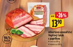 Albert Albertovo uzenárství Vepřový lalok s paprikou nabídka