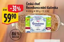 Albert Česká chuť řezníkova mini tlačenka nabídka