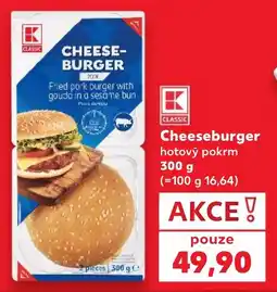 Kaufland K classic cheeseburger nabídka