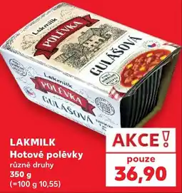 Kaufland Lakmilk hotové polévky nabídka