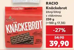 Kaufland Racio knäckebrot žitný/žitný nabídka
