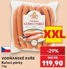 Kaufland Vodňanské kuře kuřecí párky nabídka