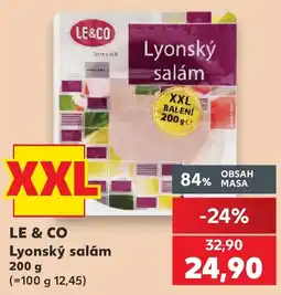 Kaufland Le & Co lyonský salám nabídka