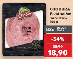Kaufland Chodura pivní salám nabídka