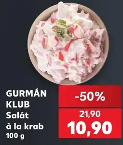 Kaufland Gurmán klub salát à la krab nabídka