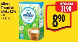 Albert Albert trvanlivé mléko 1,5% nabídka