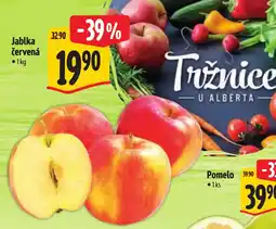 Albert Tržnice u alberta jablka červená nabídka