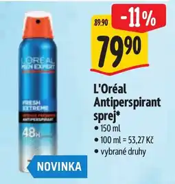 Albert L'Oréal Antiperspirant sprej nabídka