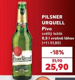 Kaufland Pilsner Urquell Pivo světlý ležák nabídka