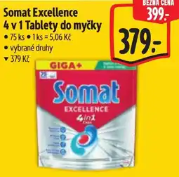 Albert Somat Excellence 4 v 1 Tablety do myčky nabídka