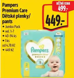 Albert Pampers Premium Care Dětské plenky/pants nabídka