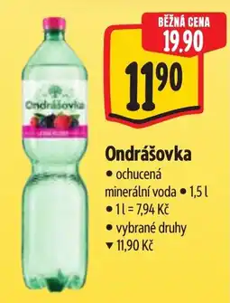 Albert Ondrášovka ochucená minerální voda nabídka