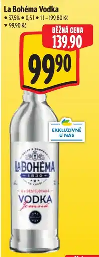 Albert La Bohéma Vodka nabídka