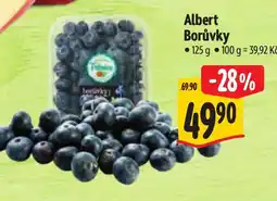 Albert Albert borůvky nabídka