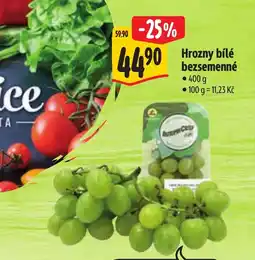 Albert Hrozny bílé bezsemenné nabídka