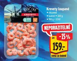 Albert Rybí trh krevety loupané nabídka