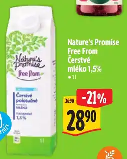 Albert Nature's Promise čerstvé mléko 1,5% nabídka