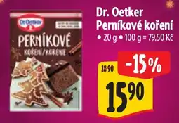 Albert Dr. Oetker perníkové koření nabídka