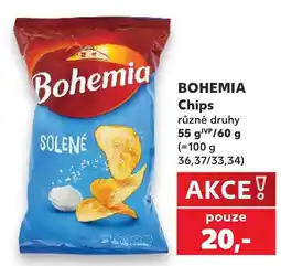 Kaufland Bohemia chips solené nabídka