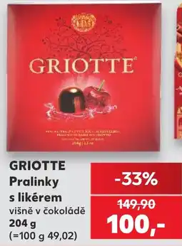 Kaufland Griotte pralinky s likérem nabídka