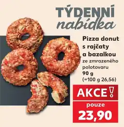 Kaufland Pizza donut s rajčaty a bazalkou nabídka