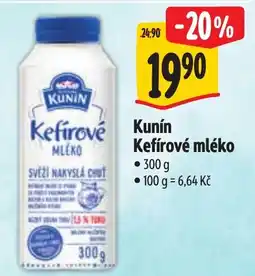 Albert Kunín Kefírové mléko nabídka