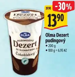 Albert Olma dezert pudingový nabídka