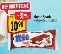 Albert Monte Snack nabídka