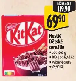 Albert Nestlé Dětské cereálie nabídka