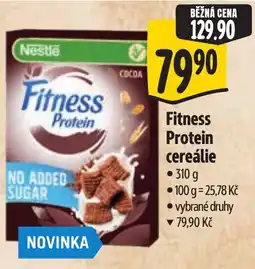 Albert Nestlé Fitness Protein cereálie nabídka