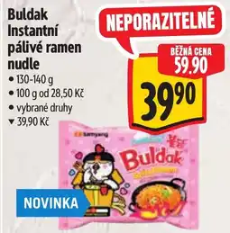 Albert Buldak instantní pálové ramen nudle nabídka