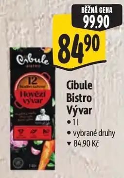 Albert Cibule Bistro Vývar nabídka