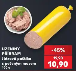 Kaufland Uzeniny Příbram Játrová paštika s pečeným masem nabídka