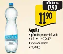 Albert Aquila přírodní pramenitá voda nabídka