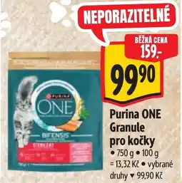 Albert Purina ONE Granule pro kočky nabídka