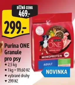 Albert Purina ONE Granule pro psy nabídka