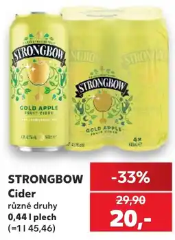 Kaufland Strongbow Cider nabídka
